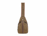 Balard - Canvas and leather shoulder bag: Black