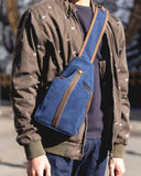 Balard - Canvas and leather shoulder bag: Camel