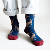 Wallaby Socks | Bamboo Socks | Navy Socks | Western Socks