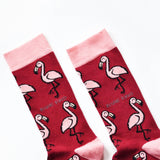 Flamingo Socks | Bamboo Socks | Red Socks | Africa Socks