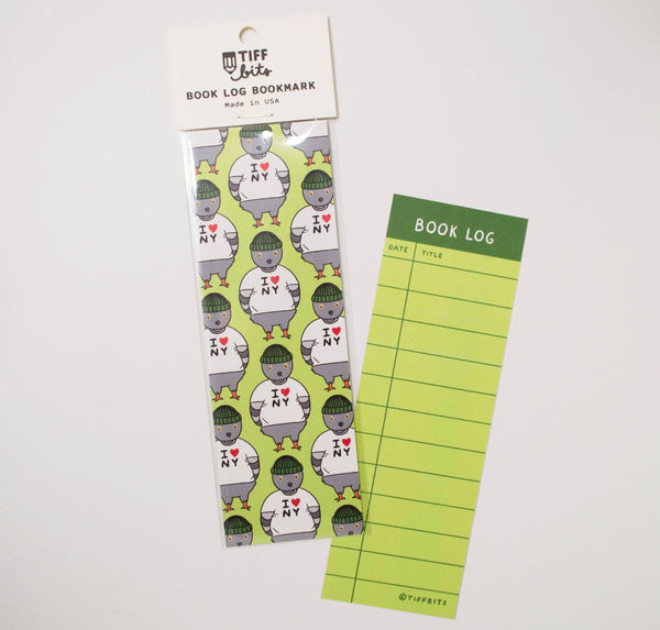 I Heart NY Pigeon Book Log Bookmark, NYC
