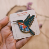 Hummingbird Iron-On Patch
