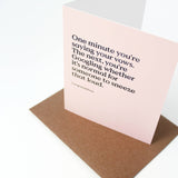 Sneeze That Loud Wedding Card