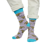 Cheetah Socks | Bamboo Socks | Purple Socks | Safari Socks