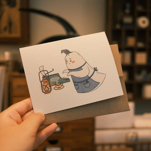 Ghostwriter Greeting Card