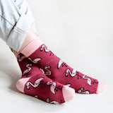 Flamingo Socks | Bamboo Socks | Red Socks | Africa Socks