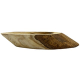 12" Wide Decorative Wood Bowl In Brown