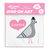 HDP x Suzy Ultman French Pigeon Buddy Iron-On