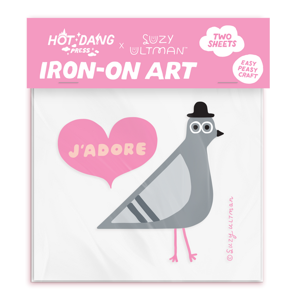 HDP x Suzy Ultman French Pigeon Buddy Iron-On