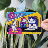 MetroCard NYC 7 Train Subway Sticker