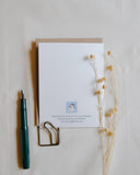 Jam-Filled Cookie w/ Tea Greeting Card ⚘ with eco clear bag