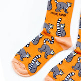 Lemur Socks | Bamboo Socks | Orange Socks | Funky Socks