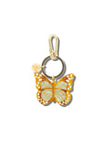 Hand-painted Boho Monarch Bag Charm + Keychain | Eco-Friendly