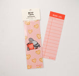 Love Yourself Pizza Book Log Bookmark, Pigeon, Pizza Rat NYC