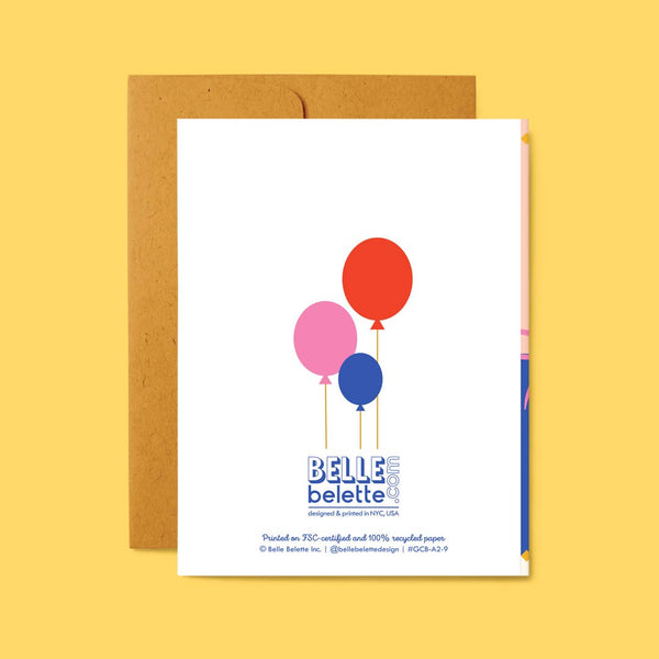 Colorblock Birthday Cake Card – The August Tree