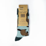 Beaver Socks | Bamboo Socks | Blue Socks | Farm Socks