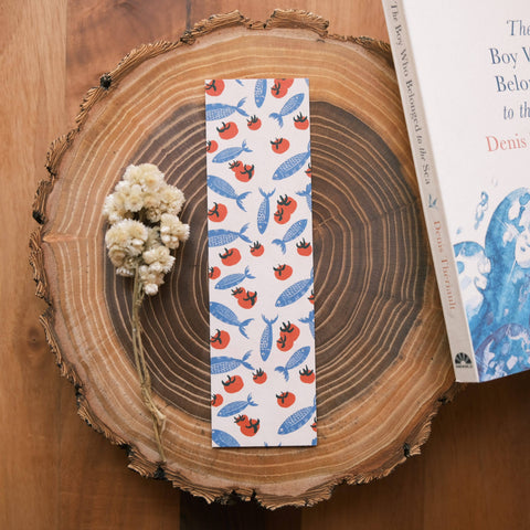 Sardines with Tomato Pattern Bookmark (Summer 2025)