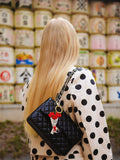 Hand-painted Newspaper Tulips Bag Charm + Keychain