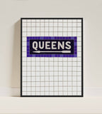Queens NY Subway Sign Print