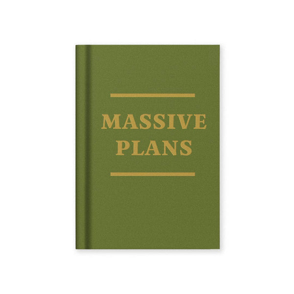 Massive Plans A7 Fabric Hardback Notebook (13275)