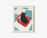 Black Cat Art Print