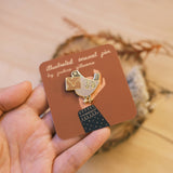 Pigeon Snail Mail Enamel Pin