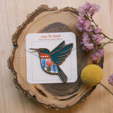 Hummingbird Iron-On Patch
