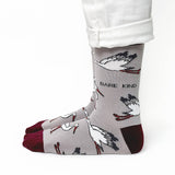 Stork Socks | Bamboo Socks | Grey Socks