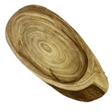 12" Wide Decorative Wood Bowl In Brown