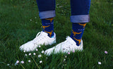 Velociraptor Socks | Bamboo Socks | Blue Socks | Dino Socks