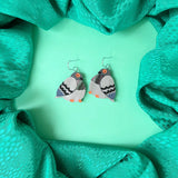 Handmade Chunky Pigeon Earrings