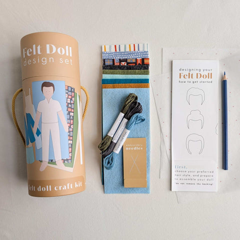 Cape Design Set - a modern paper doll craft kit