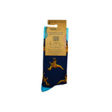 Velociraptor Socks | Bamboo Socks | Blue Socks | Dino Socks