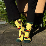 Chicken Socks | Bamboo Socks | Yellow Socks | Farm Socks