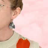 Handmade Chunky Pigeon Earrings