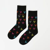 Small Motif Lobster Socks | Bamboo Socks | Black Socks