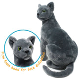 Rae The Russian Blue Cat | 13 Inch Stuffed Animal Plush