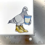 Pigeon in Boots Sticker