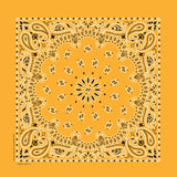 Bandanna - 22" MADE IN USA - Gold Paisley
