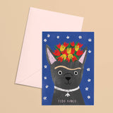 Fido Kahlo Dog Artist card