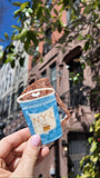 Hand-painted NYC Coffee Cup Compact Mirror | Eco-Friendly