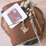 Pigeon Snail Mail Notebook Charm