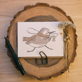 Coffee Sandpiper Greeting Card