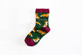 Fox Socks | Child Bamboo Socks | Green Socks | Cheeky Socks