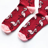 Flamingo Socks | Bamboo Socks | Red Socks | Africa Socks