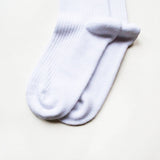 Sloth Socks | Ribbed Bamboo Socks | White Socks