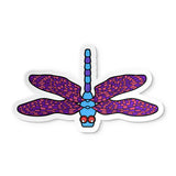 Sticker - Purple Dragonfly - Tiffany