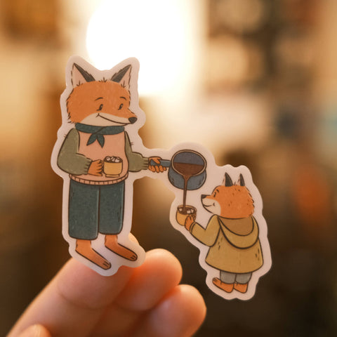 Cocoa Fox Matte Vinyl Sticker