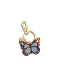 Hand-painted Boho Monarch Bag Charm + Keychain | Eco-Friendly