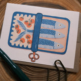 Sardines with Tomato Greeting Card